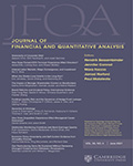 Journal of Financial and Quantitative Analysis