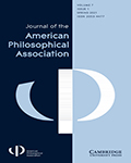 Journal of the American Philosophical Association