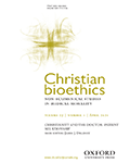 Christian bioethics: Non-Ecumenical Studies in Medical Morality
