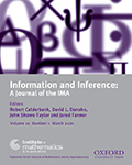 Information and Inference: a journal of the IMA