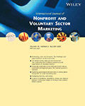International Journal of Nonprofit and Voluntary Sector Marketing