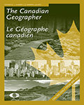The Canadian Geographer/ Le Geographe Canadien