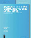Zeitschrift für germanistische Linguistik