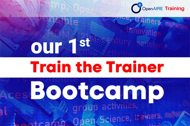 Εικόνα για το πρώτο OpenAIRE train the trainer bootcamp