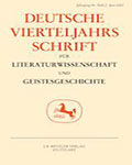 Deutsche Vierteljahrsschrift für Literaturwissenschaft und Geistesgeschichte