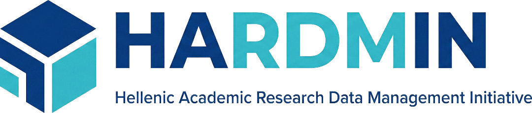 Το λογότυπο του εθνικού αποθετηρίου ερευνητικών δεδομένων HARDMIN
